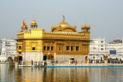 Visite privée du temple d'or et de la frontière de Wagah avec déjeuner punj...