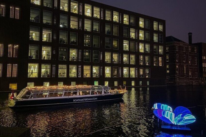 Amsterdam Light Festival Canal Cruise Including All Drinks