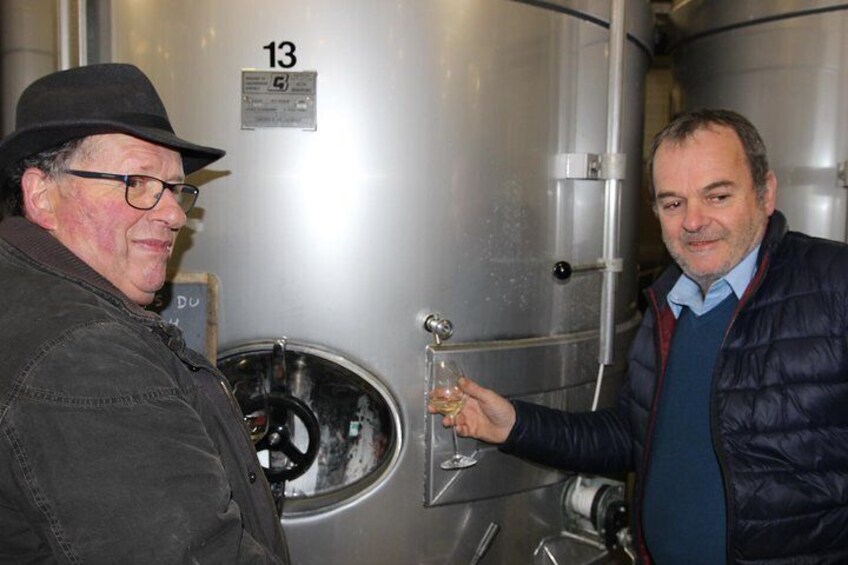 A tasting from the vat
