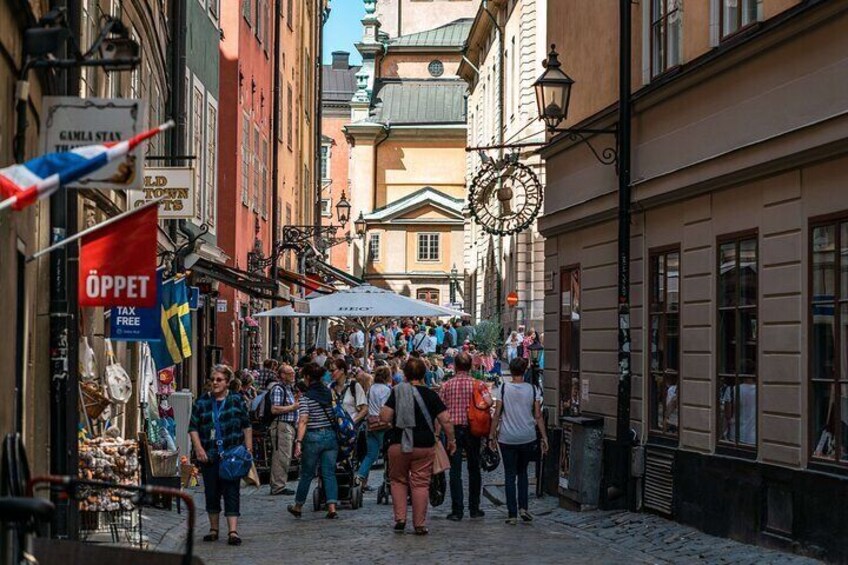 Walking towards Stortorget in the Old Town