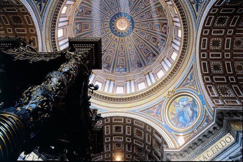 St. Peter's Basilica with Vatican official guides