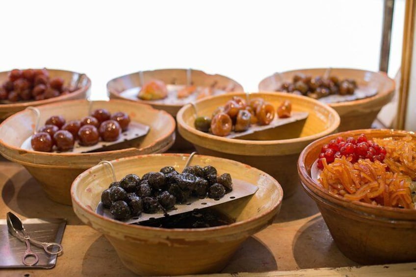 Incredibly flavorful candied fruits 