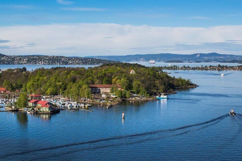 View of the islands in the Oslo fjord