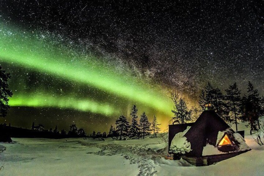 Northern Lights Snowmobile Sleigh Ride from Kemi - Tornio