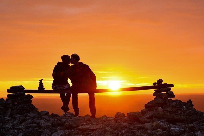 Sunset at the Arctic Circle
