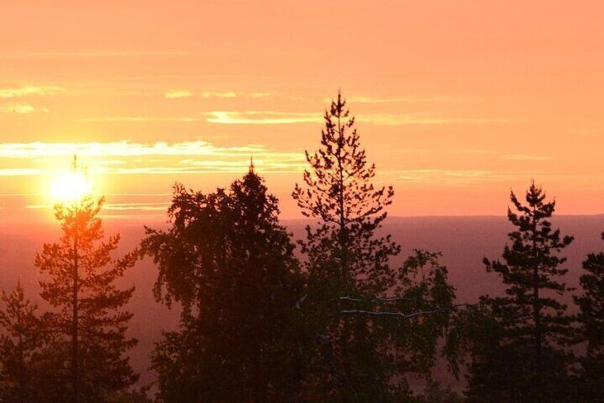 Sunset at the Arctic Circle