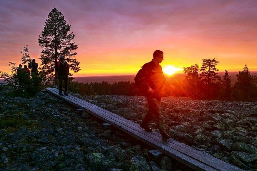 Sunset at the Arctic Circle