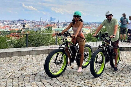 Scenic Panoramic views e-Scooter/ eBike Guided Tour of Prague