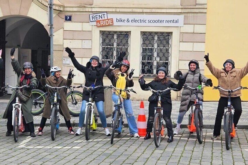 Scenic Panoramic views e-Scooter/ eBike Guided Tour of Prague