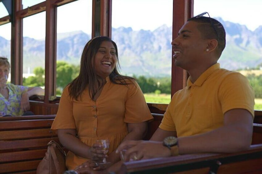 Sample some wine on the tram