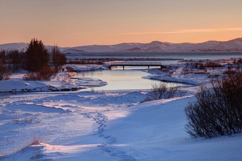 Þingvellir National Park in winter