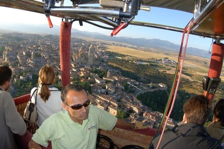 Hot-air balloon ride in Segovia
