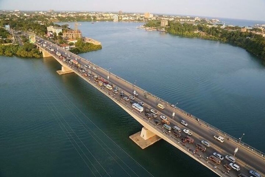crossing the nyali bridge
