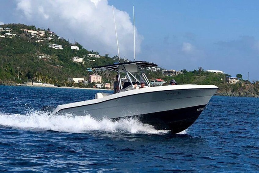 Quick, Quiet and Efficient boat to Island hop your way through the Virgin Islands