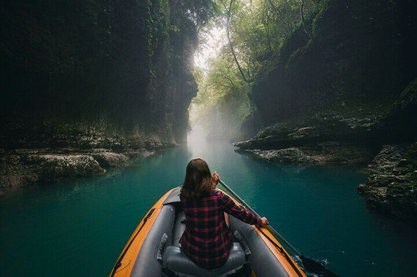 Martvili canyon boating 