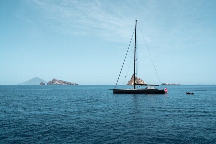 A sailing boat spotted during the cruise