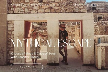 Mythical Escape: Cave of Zeus & Knossos Palace med Lassithi Plateau fra Cha...