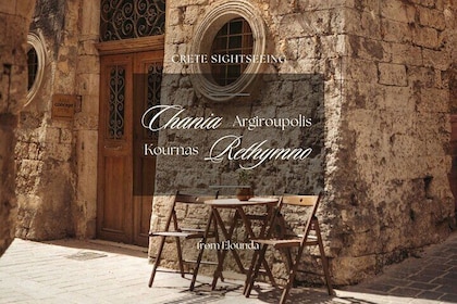 From Elounda: Chania - Rethymno - Argiroupolis - Kournas Lake