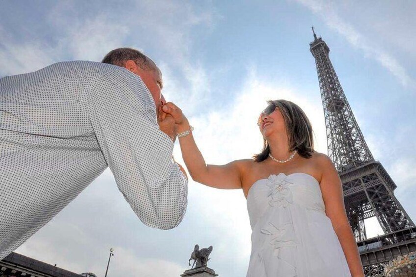 Vow Renewal in Paris - Actual Client Photos from A Taste of Paris Tours