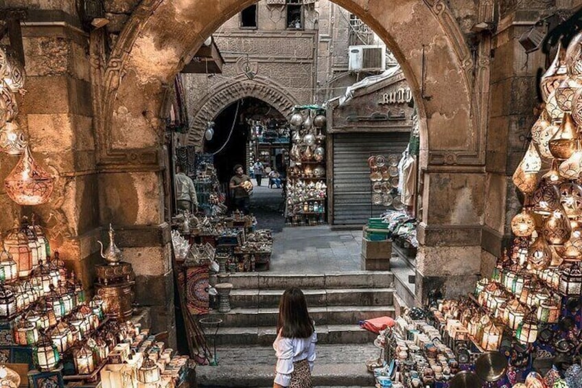 Guided Visit to Cairo's Khan el-Khalili Market and lunch including