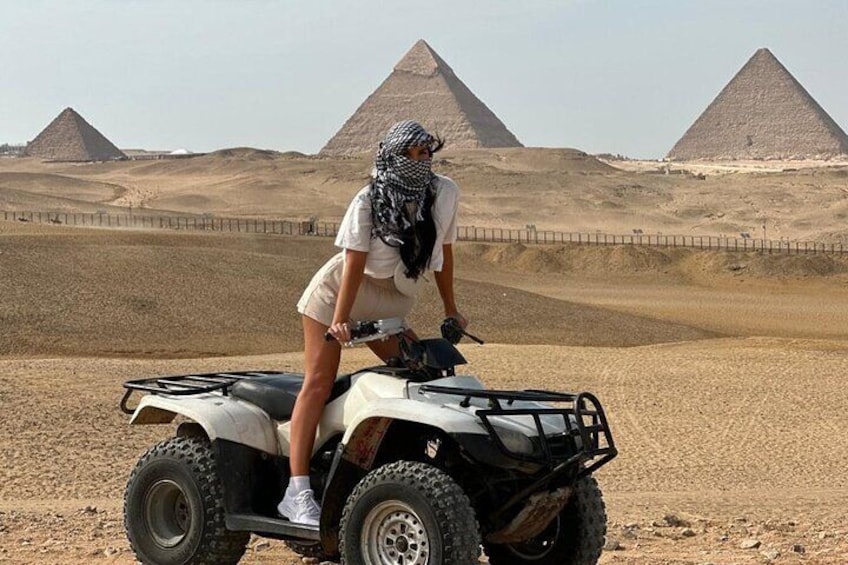 ATV quad bike one hour and Camel ride 2 hours private tour