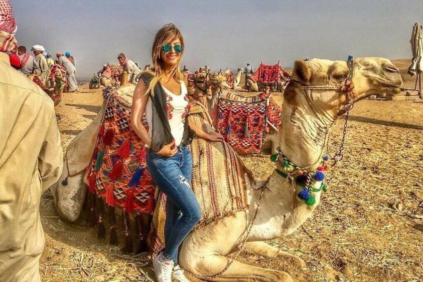 camel with our tourists