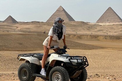 Quad Bike ATV ride around Giza Pyramids Sahara