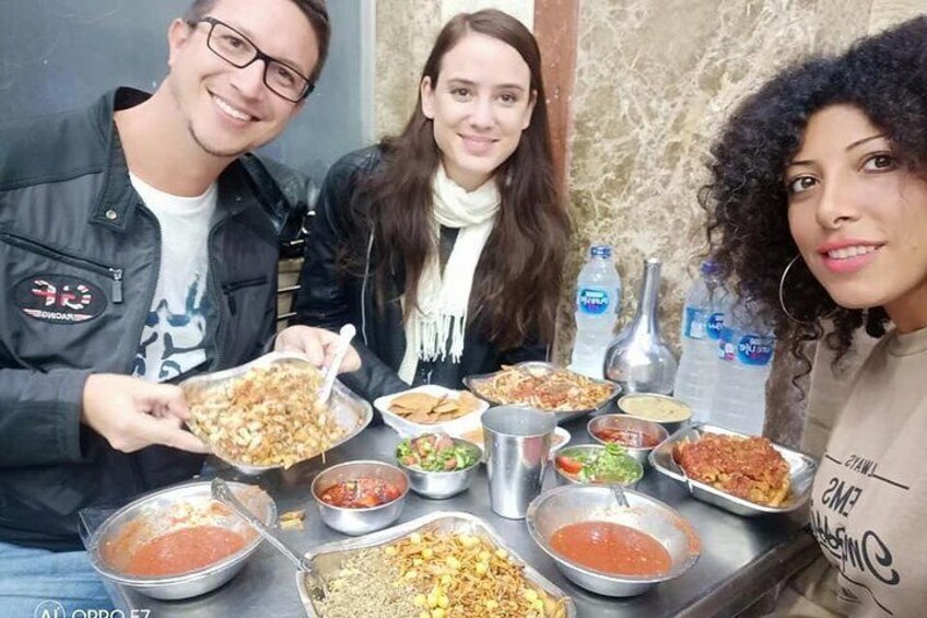 Food Tour in Local Cairo Life with Egyptian tea