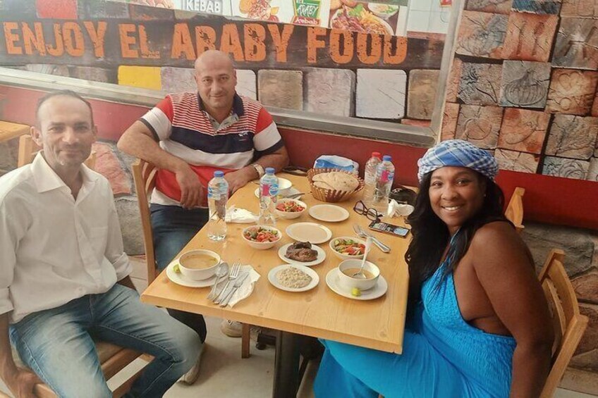 Food Tour in Local Cairo Life with Egyptian tea