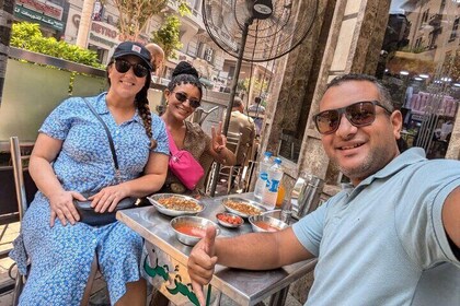 Food Tour in Local Cairo Life with Egyptian tea