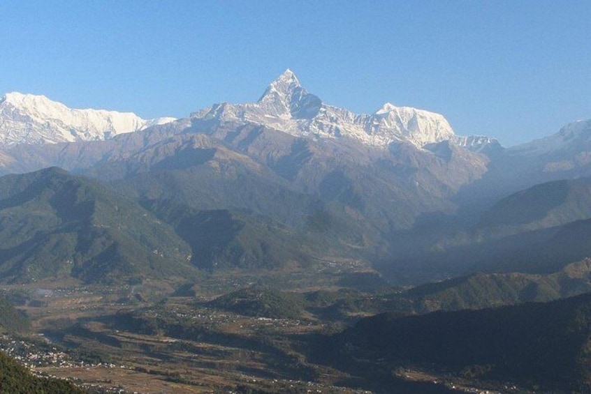 Mt. Fishtail & Other Annapurna Dhaulagiri Range from Sarangkot View Point