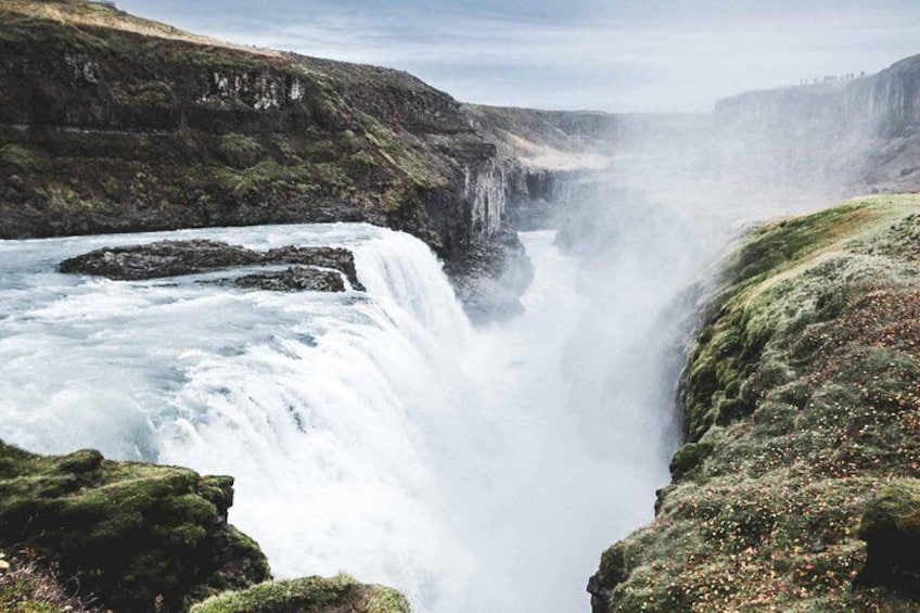 Gullfoss Waterfall summer