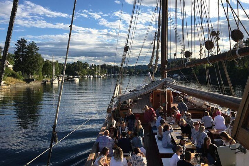 Sailing boat on Oslofjord 