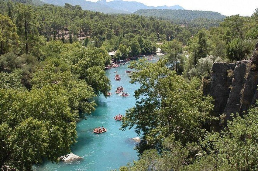 Rafting Adventure at Koprucay Canyon from Side