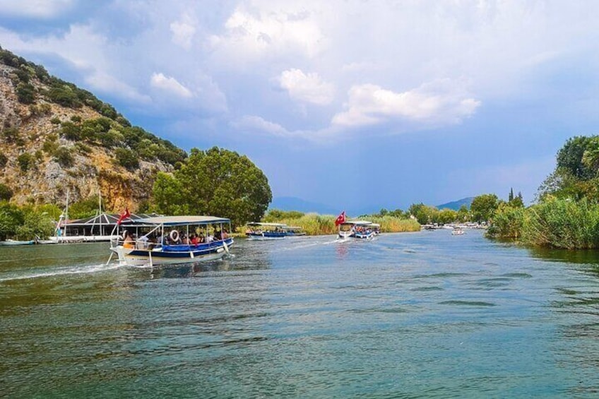 Dalyan Bus Trip to Caunos Ancient City- Turtle Beach and Sultaniye Mud Bath