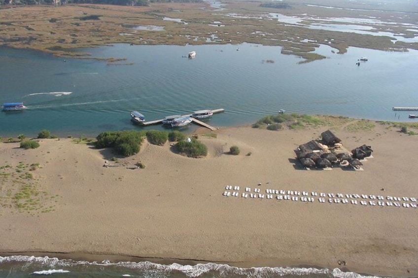 Dalyan Bus Trip to Caunos Ancient City- Turtle Beach and Sultaniye Mud Bath