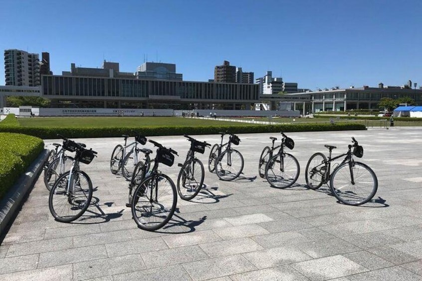 Bikes at the peace park