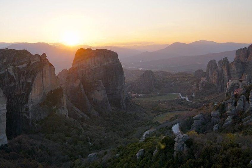 Sunset Meteora