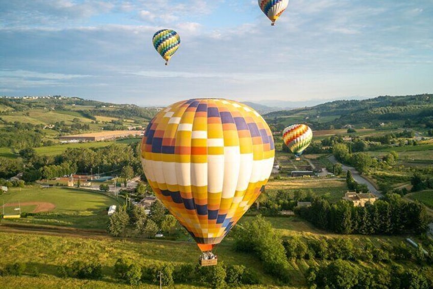 Hot Air Balloon Flight Over Tuscany from Siena