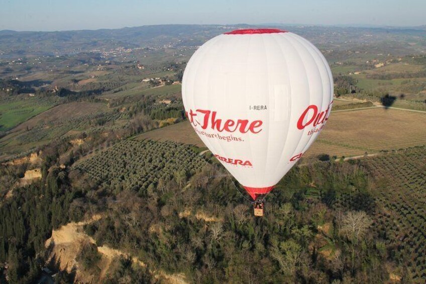 Private Tour: Tuscany Hot Air Balloon Flight with Transport from Siena