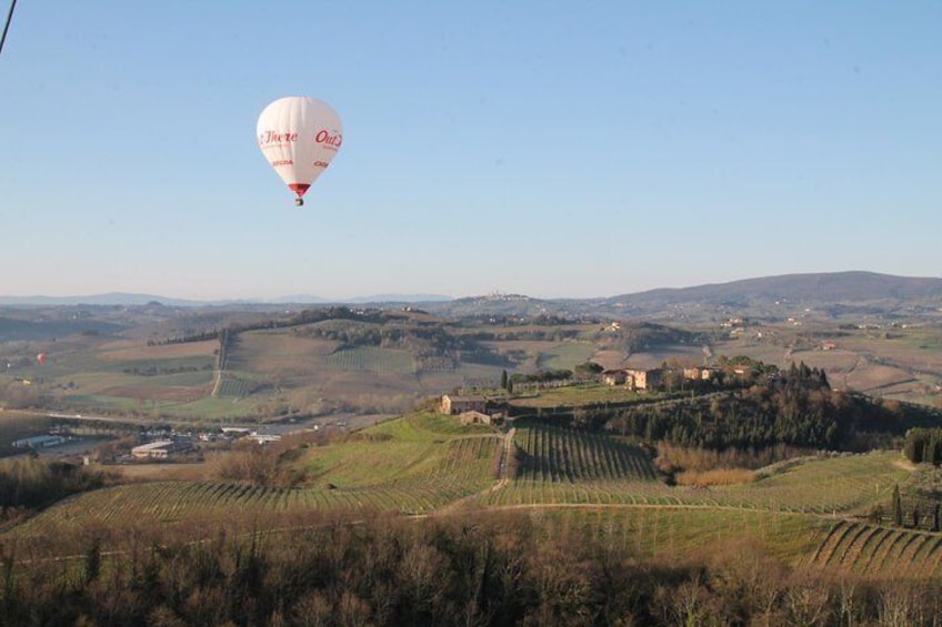 Private Tour: Tuscany Hot Air Balloon Flight with Transport from Siena