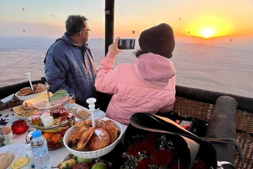 Atlas Mountains Hot Air Balloon Ride from Marrakech with Berber Breakfast and Desert Camel Experience