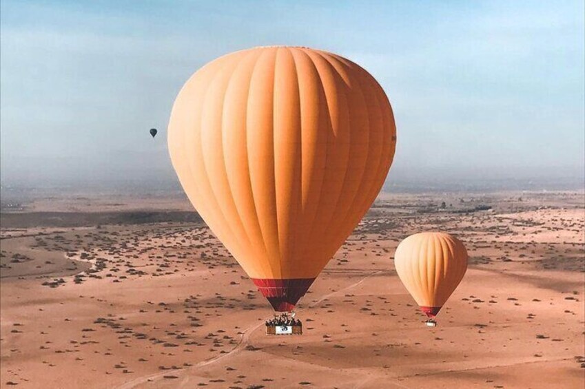 Atlas Mountains Hot Air Balloon Ride from Marrakech with Berber Breakfast and Desert Camel Experience