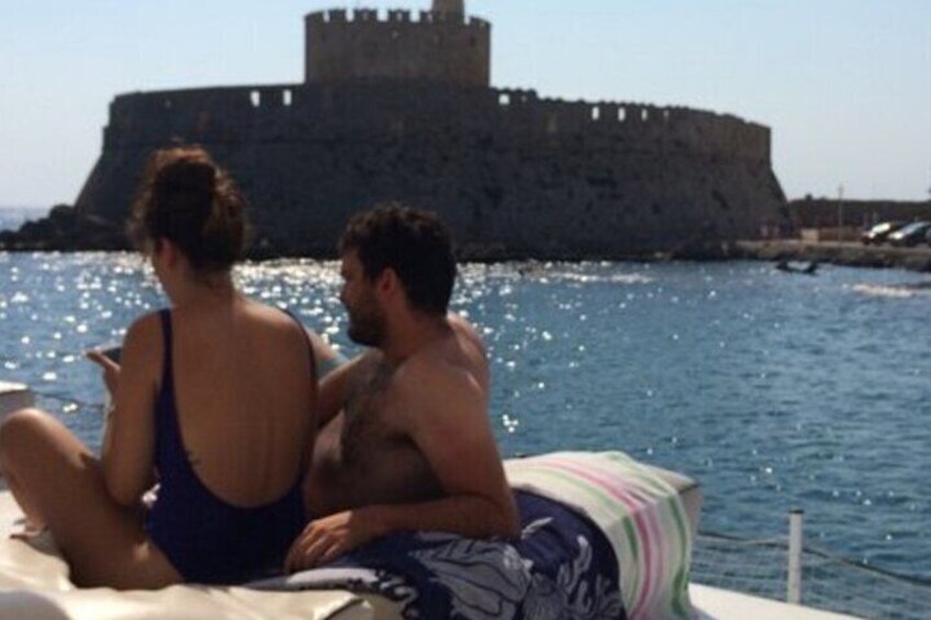 Rhodes Exclusive Swim Cruise with Greek Gourmet Buffet & Drinks