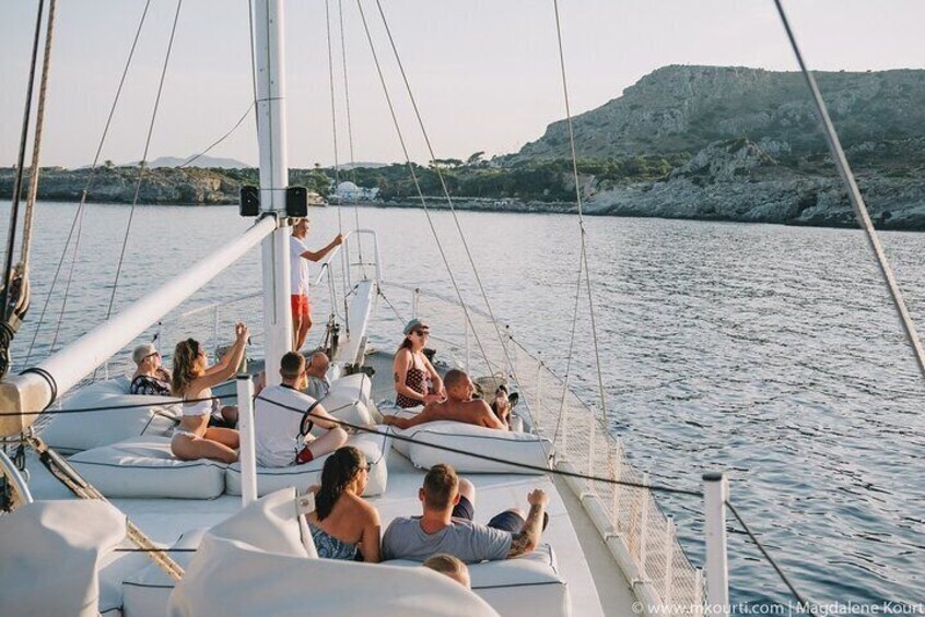 Rhodes Full Day Cruise with Greek Buffet Lunch & Unlimited Drinks