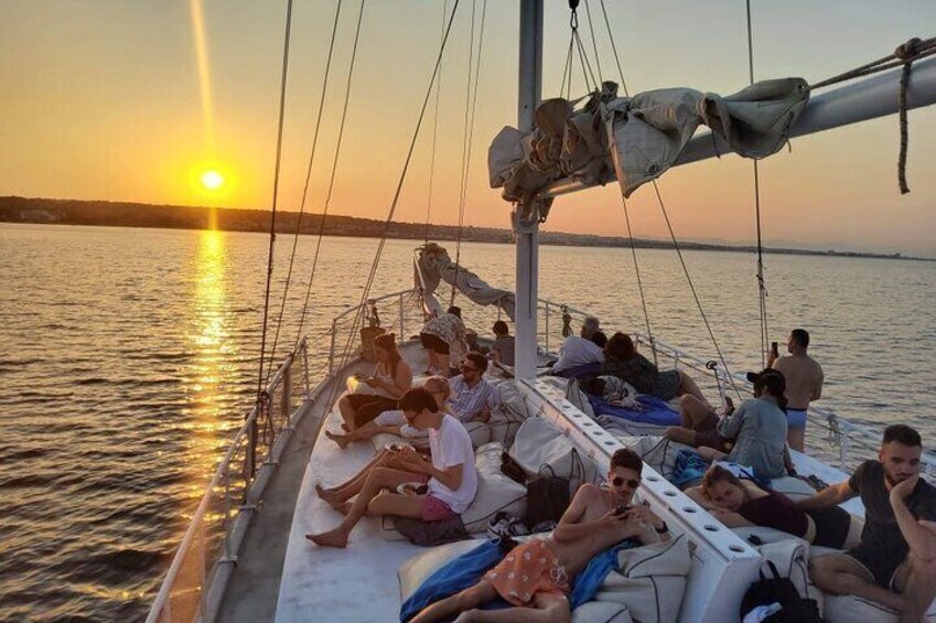 Rhodes Exclusive Sunset Cruise Gourmet Dinner, Drinks Guitar duet