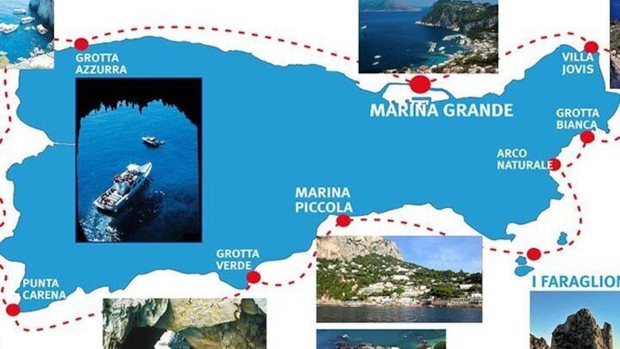 Capri: Boat Tour, Priority Tickets & Blue Grotto