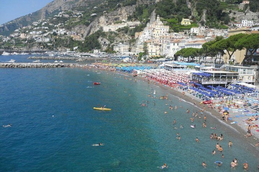 Enjoy free time on shore in Amalfi if you would like