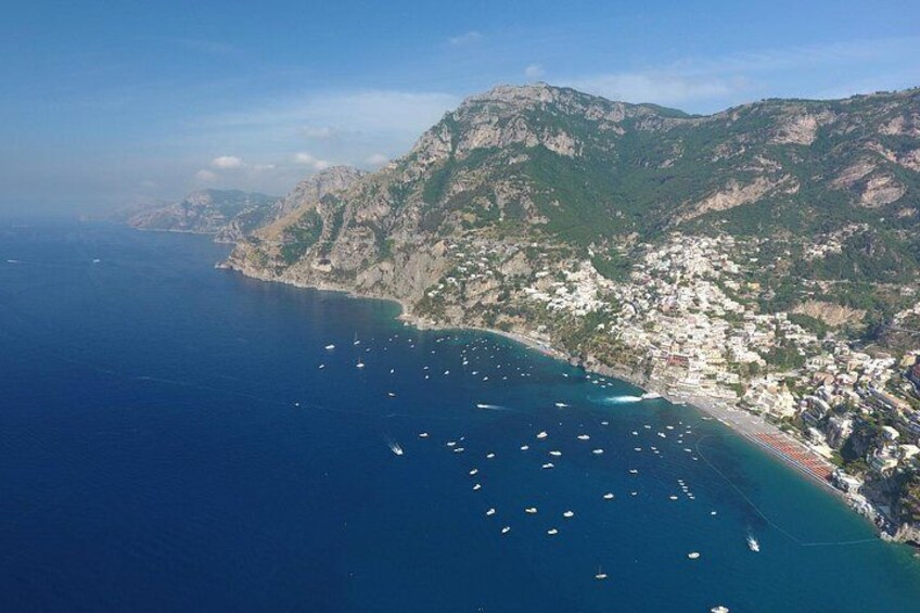 Cruise along the Amalfi Coast on the way to and from Capri