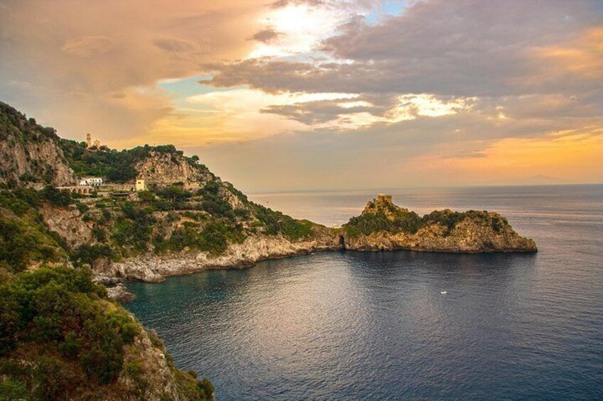 Enjoy the coastal beauty as the sun sets